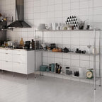 14" Deep x 72" Wide x 54" Height Wire Shelving Kit | 3-Tier | NSF Commercial Storage Rack Unit