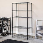 Internet's Best 5-Shelf Adjustable Wire Shelving | Heavy Duty Storage Rack | Metal Shelf for Garage, Restaurant, Industrial Use - Wide Unit Shelves, Sturdy Steel Frame | Black | 36" W x 18" D x 72" H