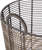 Laundry Baskets Extra Large Round Poly Rattan Multipurpose Blanket Basket Storage Basket for College, Dorm, Family