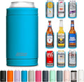 DUALIE 3 in 1 Insulated Can Cooler - 15+ Colors - Universal Size for 12 oz Cans, Slim Cans, and Bottles