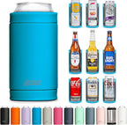 DUALIE 3 in 1 Insulated Can Cooler - 15+ Colors - Universal Size for 12 oz Cans, Slim Cans, and Bottles