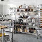 21" Deep x 60" Wide x 74" Height Wire Shelving Kit | 8-Tier | NSF Commercial Storage Rack Unit