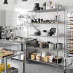 24" Deep x 54" Wide x 86" Height Wire Shelving Kit | 5-Tier | NSF Commercial Storage Rack Unit