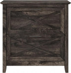 Bush Home Key West 2 Drawer Lateral File Cabinet in Dark Gray Hickory, Document Storage for Home Office, Accent Chest with Drawers