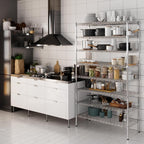 18" Deep x 42" Wide x 74" Height Wire Shelving Kit | 8-Tier | NSF Commercial Storage Rack Unit