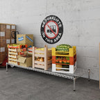 24" Deep x 72" Wide x 8" Height Wire Shelving Kit | 1-Tier | NSF Commercial Storage Rack Unit