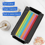 File Tote Bag, Portable File Organizer Box Hanging Filing Box Desktop File Folder Document Storage Organizer with Pockets and Handles