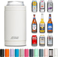 DUALIE 3 in 1 Insulated Can Cooler - 15+ Colors - Universal Size for 12 oz Cans, Slim Cans, and Bottles