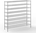 21" Deep x 72" Wide x 74" Height Wire Shelving Kit | 8-Tier | NSF Commercial Storage Rack Unit