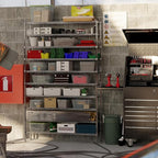 14" Deep x 60" Wide x 96" Height Wire Shelving Kit | 10-Tier | NSF Commercial Storage Rack Unit