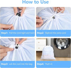 OTraki 16x20 Inch Mesh Laundry Bags 2PCS Small Drawstring Dirty Clothes Washing Bag Machine Washable Delicates Bra Lingerie Socks Toy Garment Bag Dorm Don't Drying, Melting 140-176℉ White