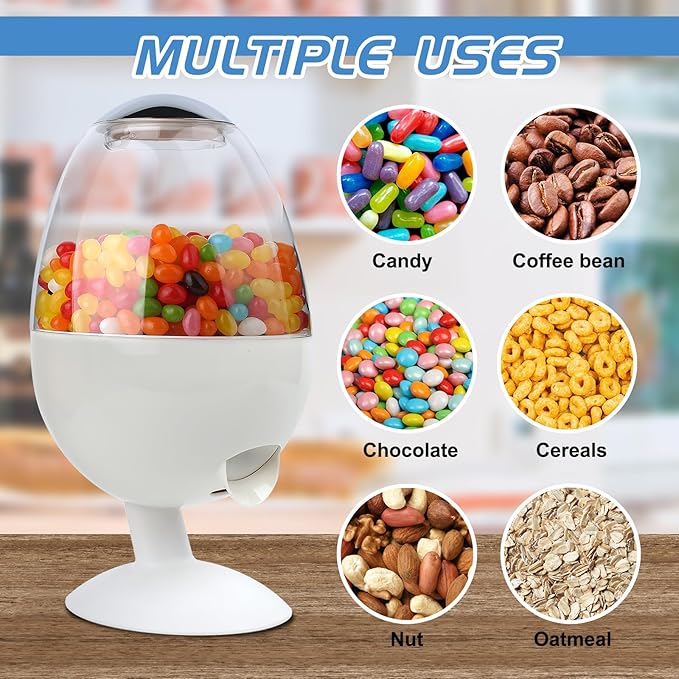 12"Large Automatic Candy Dispenser Machine,Vintage Motion Activated Candy Dispenser Touch Free,3 Distribution Options Desktop Auto Candy Dispenser for Office Desk,Home,Party