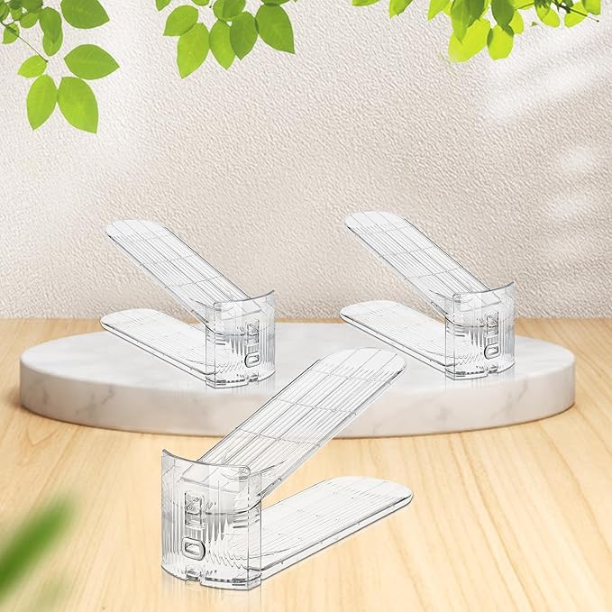 Shoe Slots Organizer for Closet,36 Pack Shoe Stacker Shoes Rack Organizer for Closet Space Saver Storage Shoe Holder Organization(Transparent)