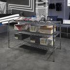 24" Deep x 48" Wide x 27" Height Wire Shelving Kit | 3-Tier | NSF Commercial Storage Rack Unit