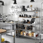 21" Deep x 48" Wide x 64" Height Wire Shelving Kit | 5-Tier | NSF Commercial Storage Rack Unit