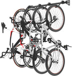 FLEXIMOUNTS 4 Bike Storage Rack, Heavy Duty Wall Mount Hanger for Home & Garage, Holds Up to 200lbs