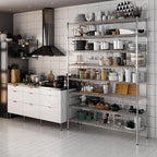 18" Deep x 60" Wide x 86" Height Wire Shelving Kit | 8-Tier | NSF Commercial Storage Rack Unit