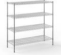 21" Deep x 54" Wide x 54" Height Wire Shelving Kit | 4-Tier | NSF Commercial Storage Rack Unit