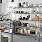 21" Deep x 60" Wide x 74" Height Wire Shelving Kit | 5-Tier | NSF Commercial Storage Rack Unit