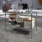 24" Deep x 42" Wide x 27" Height Wire Shelving Kit | 2-Tier | NSF Commercial Storage Rack Unit