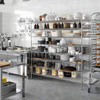 21" Deep x 72" Wide x 74" Height Wire Shelving Kit | 8-Tier | NSF Commercial Storage Rack Unit