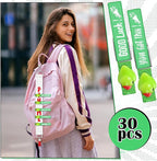 Kigeli 30 Pcs Spirit Clips Cheer Pins Cheerleader Gifts Clothes Pins for Backpacks Competition Glittered for Team Cheer Gifts Stuff Supplies Party Favors Accessories Bulk(Green,Duck)