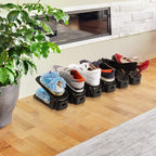 Soerreo Shoe Slot Storage Box Adjustable Shoe Rack Save Space Suitable for High Low Heels, Sneakers and Sandals (10 Piece Set)