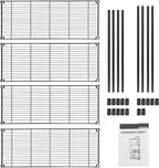 ZENY 4-Shelf Adjustable, Heavy Duty Storage Shelving Unit, Steel Organizer Wire Rack, Storage Rack with Leveling Feet for Kitchen Office Garage