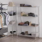 24" Deep x 48" Wide x 74" Height Wire Shelving Kit | 4-Tier | NSF Commercial Storage Rack Unit