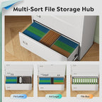 DEVAISE Metal Lateral File Cabinet with Lock, 3 Drawer Filing Cabinet for Legal/Letter/A4/F4 Size, Storage Cabinet for Home Office School, Assembly Required, 16" D x 35" W x 41" H