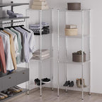 18" Deep x 24" Wide x 74" Height Wire Shelving Kit | 4-Tier | NSF Commercial Storage Rack Unit