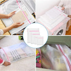 2PCS X-Large Heavy-Duty Mesh Laundry Bag: Ideal for Bulky Items - Wash & Store Down Jackets, Sheets, Sweaters | Multi-Purpose Lingerie Washing Bag for Delicates & Travel Storage,24X24’+20X24’