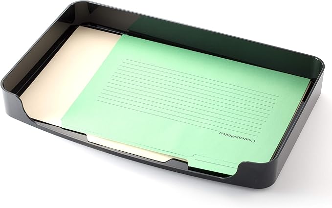 Officemate 2200 Series Side Load Tray, Legal Size, Black, 1 Tray (22212)