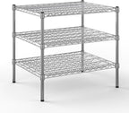 24" Deep x 30" Wide x 27" Height Wire Shelving Kit | 3-Tier | NSF Commercial Storage Rack Unit