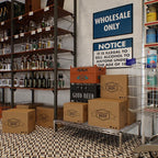 24" Deep x 36" Wide x 8" Height Wire Shelving Kit | 1-Tier | NSF Commercial Storage Rack Unit