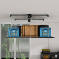 Garage Storage Lift,Overhead Garage Storage Rack,4x8 FT Ceiling Storage Racks for 10-12 FT, 325LBS Capacity All-Steel Construction with Safety Lock (8 * 4)