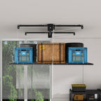 Garage Storage Lift,Overhead Garage Storage Rack,4x8 FT Ceiling Storage Racks for 10-12 FT, 325LBS Capacity All-Steel Construction with Safety Lock (8 * 4)