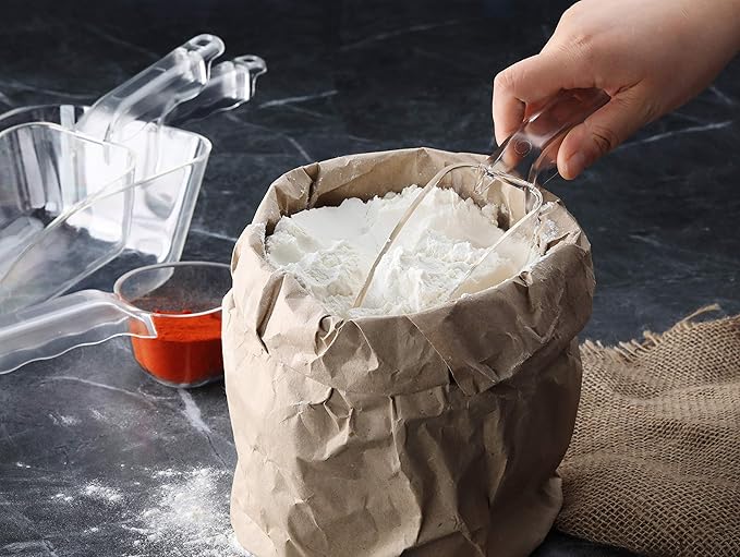 New Star Foodservice 34424 Polycarbonate Plastic Utility Ice Scoop, Clear, 24-Ounce
