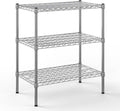 14" Deep x 30" Wide x 34" Height Wire Shelving Kit | 3-Tier | NSF Commercial Storage Rack Unit