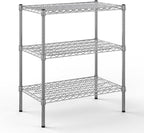 14" Deep x 30" Wide x 34" Height Wire Shelving Kit | 3-Tier | NSF Commercial Storage Rack Unit