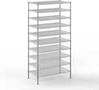 24" Deep x 42" Wide x 86" Height Wire Shelving Kit | 10-Tier | NSF Commercial Storage Rack Unit