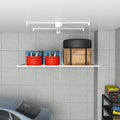 Garage Storage Lift,Overhead Garage Storage Rack,3x6 FT Ceiling Storage Racks for 10-12 FT, 270LBS Capacity All-Steel Construction with Safety Lock (6 * 3)
