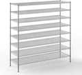 24" Deep x 72" Wide x 74" Height Wire Shelving Kit | 8-Tier | NSF Commercial Storage Rack Unit