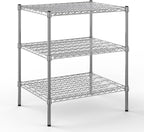 24" Deep x 30" Wide x 34" Height Wire Shelving Kit | 3-Tier | NSF Commercial Storage Rack Unit