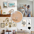 DIDUDIDU Wall Plate Hangers for Display - 20 Pack Invisible Adhesive Picture Hanger Holders for Wall - Ideal for Hanging Large Decorative Plates, Paintings, Artwork - 2.8 inch