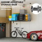 Garage Ceiling Storage Racks,4x4 FT Garage Storage Lift with Secure Lock,Heavyweight Overhead Rack for Easy Up Down,Industrial Elevator System Holds 400 Lbs