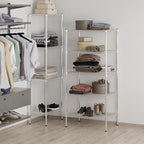 21" Deep x 30" Wide x 64" Height Wire Shelving Kit | 5-Tier | NSF Commercial Storage Rack Unit