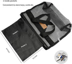 Mesh Shower Caddy Bag Portable Hanging Toiletry and Bath Organizer with Zipper for Travel, Gym, Camping, College Dorms, Beach