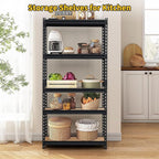 Heavy Duty Garage Storage Shelves, 5-Tier Metal Adjustable Shelving Unit with 2500 LBS Capacity, 35" l x 18" w x 72" h Storage Shelving for Kitchen Pantry Basement Bathroom Laundry
