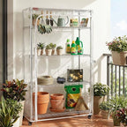 Clear PVC Wire Shelf Cover, 48" W x 18" D x 72" H, 3-Way Opening with Two-Way Zippers, Waterproof Transparent Shelving Cover for Storage Rooms & Utility Areas, Laundry Room, Kitchen & Garage